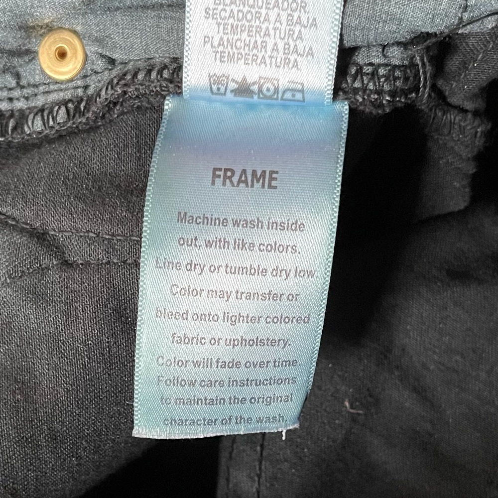 Frame Le Skinny de Jeanne Hunter Rips Jeans - Picture 11 of 11